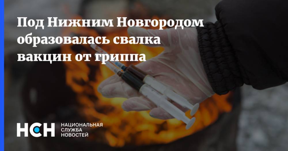 Давида Мелик-Гусейнова - Под Нижним Новгородом образовалась свалка вакцин от гриппа - nsn.fm - Нижегородская обл. - Нижний Новгород