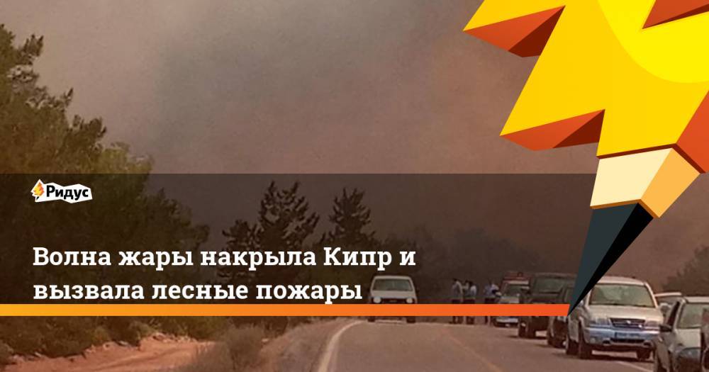 Волна жары накрыла Кипр и вызвала лесные пожары - ridus.ru - Италия - Турция - Кипр - Греция - Никосия