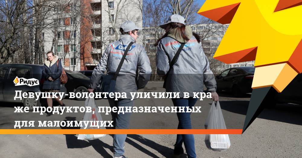 Девушку-волонтера уличили вкраже продуктов, предназначенных для малоимущих - ridus.ru - Россия - Воронеж