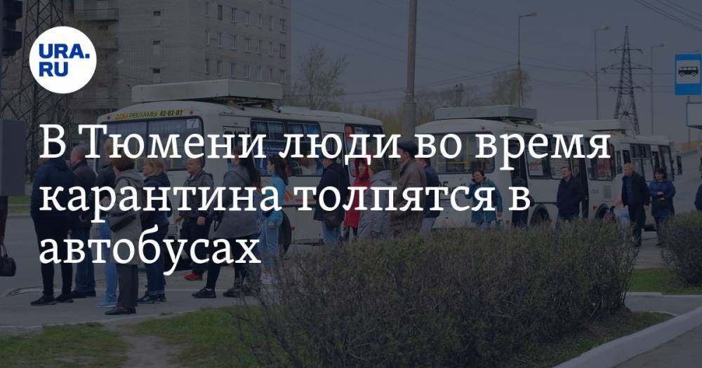 В Тюмени люди во время карантина толпятся в автобусах - ura.news - Тюмень - Тюменская обл.