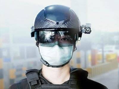 Китайские полицейские получили шлемы для автоматического измерения температуры у людей - news.am - Китай - Армения - Эмираты