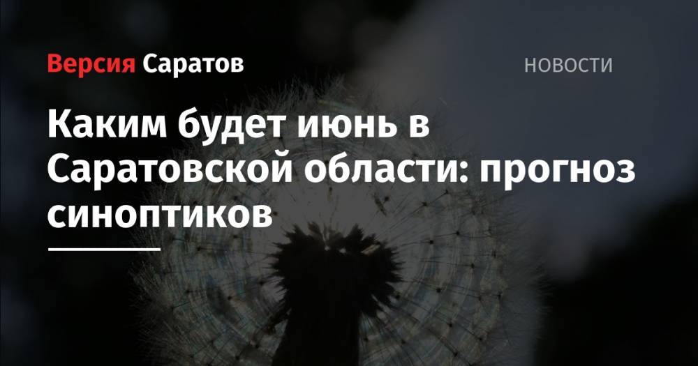 Людмила Паршина - Каким будет июнь в Саратовской области: прогноз синоптиков - nversia.ru - Москва - Россия - Московская обл. - Саратовская обл. - ЦФО - Белгородская обл. - Воронежская обл. - Самарская обл. - Липецкая обл.