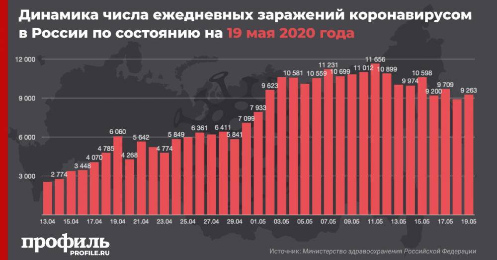 В России за сутки коронавирус выявили у 9263 человек - profile.ru - Москва - Россия - Санкт-Петербург - Московская обл.