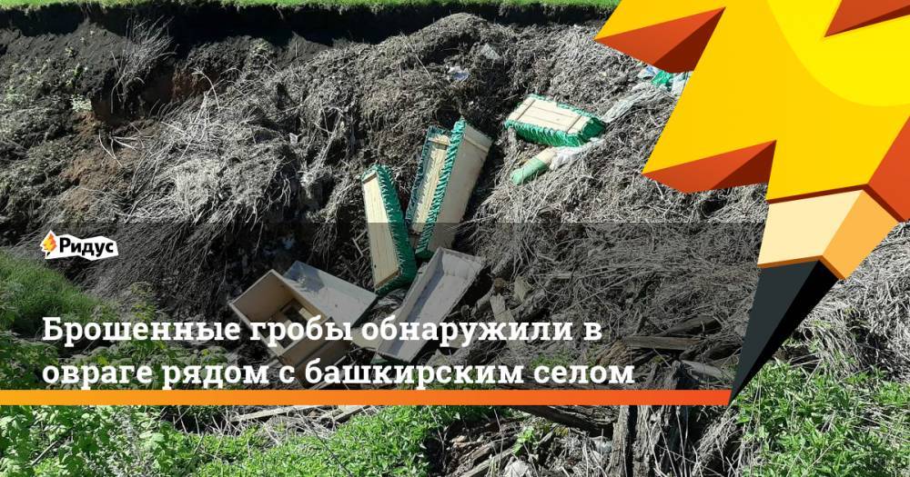 Брошенные гробы обнаружили в овраге рядом с башкирским селом - ridus.ru - Москва - Башкирия