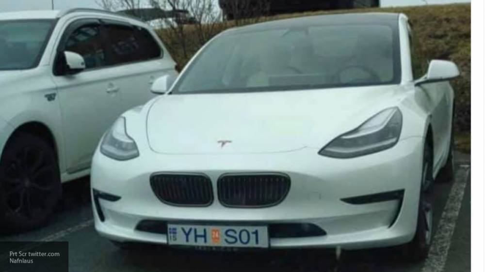 Похожий на BMW электрокар Tesla Model 3 обнаружили в Исландии - inforeactor.ru - США - Исландия