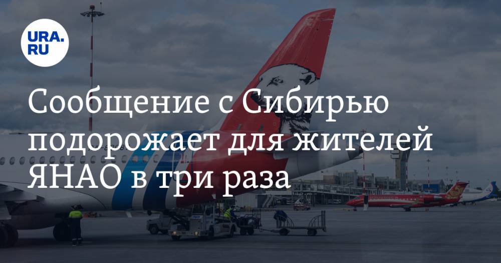 Сообщение с Сибирью подорожает для жителей ЯНАО в три раза. Из-за коронавируса альтернативы не будет - ura.news - Омск - Салехард - окр. Янао