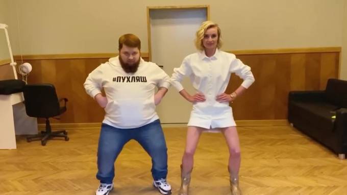 Полина Гагарина - Дмитрий Красилов - Полина Гагарина станцевала с "пухляшом" из Little Big под нашумевшую песню группы - piter.tv