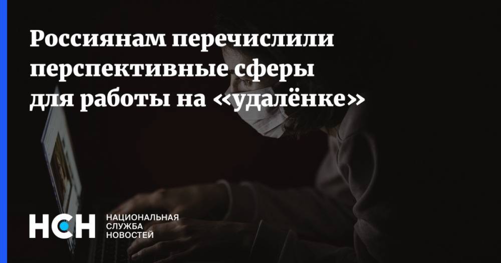 Россиянам перечислили перспективные сферы для работы на «удалёнке» - nsn.fm - Россия