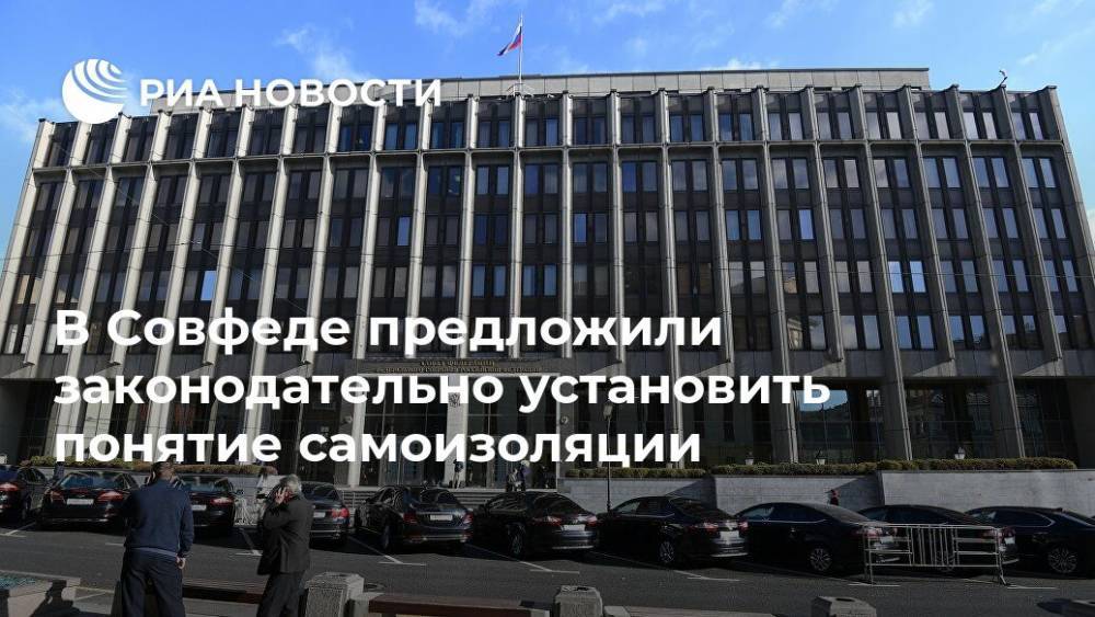 Ирина Рукавишникова - В Совфеде предложили законодательно установить понятие самоизоляции - ria.ru - Москва - Россия