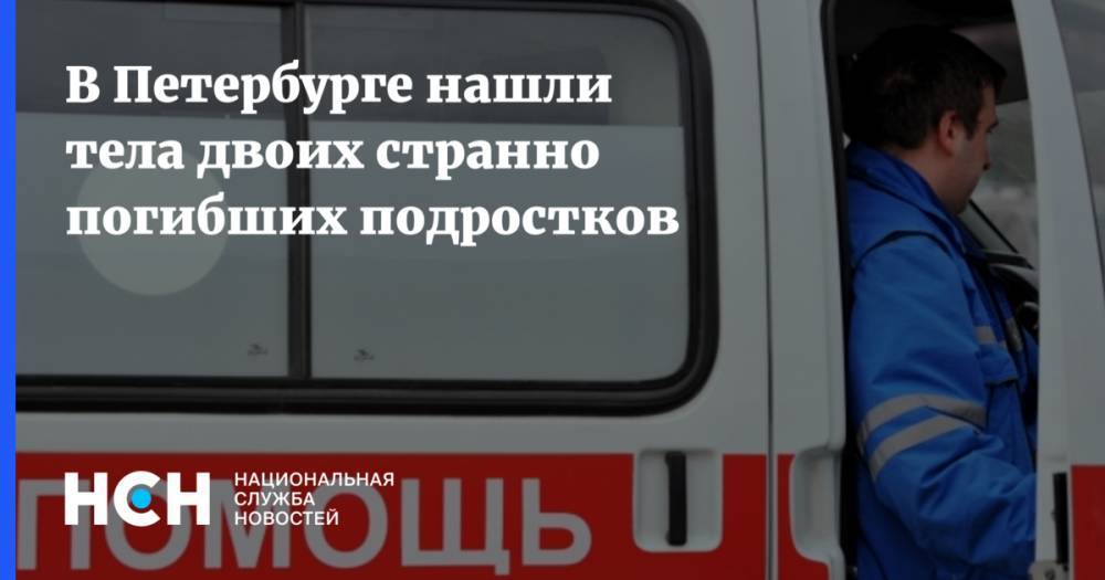 В Петербурге нашли тела двоих странно погибших подростков - nsn.fm - Санкт-Петербург
