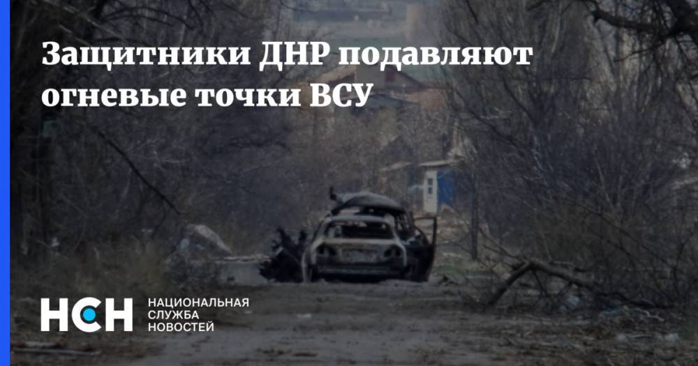 Защитники ДНР подавляют огневые точки ВСУ - nsn.fm - Украина - ДНР