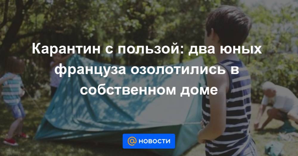 Карантин с пользой: два юных француза озолотились в собственном доме - news.mail.ru - Франция - Париж