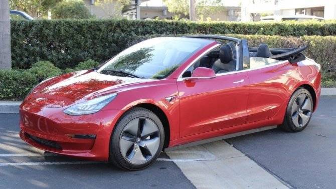 Tesla Model 3 стала кабриолетом - usedcars.ru - США
