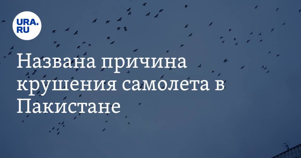 Названа причина крушения самолета в Пакистане - ura.news - Пакистан - Карачи