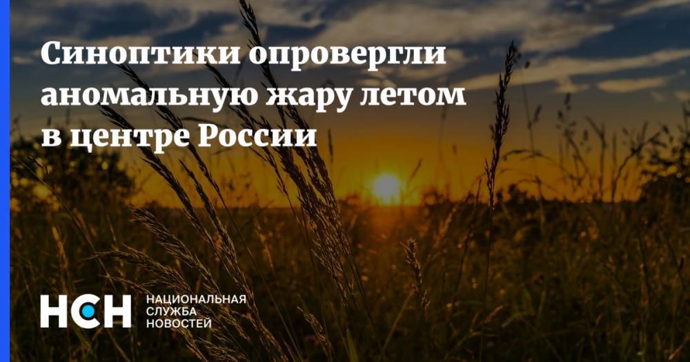 Евгений Тишковец - Синоптики опровергли аномальную жару летом в центре России - nsn.fm - Россия