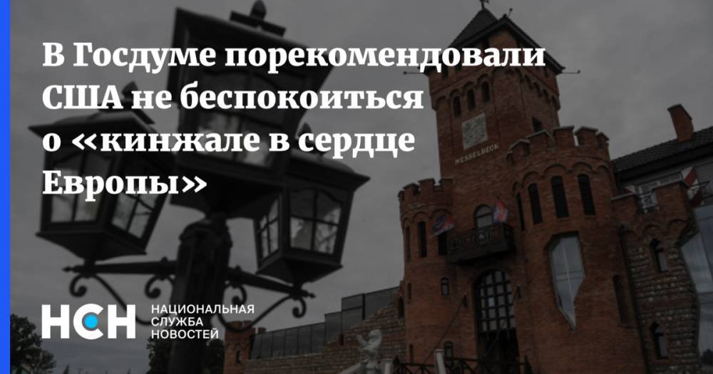 Антон Алиханов - Александр Шерин - Роберт Обрайен - В Госдуме порекомендовали США не беспокоиться о «кинжале в сердце Европы» - nsn.fm - Россия - США - Калининград - Калининградская обл.