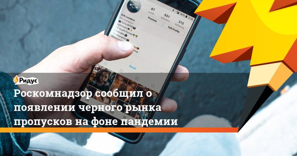 Роскомнадзор сообщил о появлении черного рынка пропусков на фоне пандемии - ridus.ru - Россия