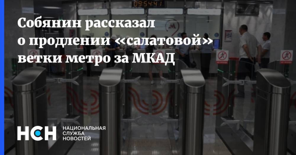 Сергей Собянин - Собянин рассказал о продлении «салатовой» ветки метро за МКАД - nsn.fm