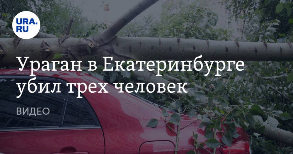 Валерий Горелых - Ураган в Екатеринбурге убил трех человек. ВИДЕО - ura.news - Екатеринбург - Свердловская обл.