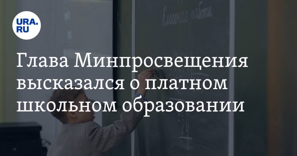 Сергей Кравцов - Глава Минпросвещения высказался о платном школьном образовании - ura.news - Россия
