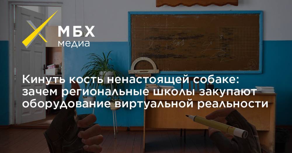 Сергей Кравцов - Кинуть кость ненастоящей собаке: зачем региональные школы закупают оборудование виртуальной реальности - mbk.news