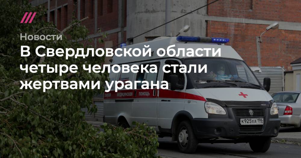 В Свердловской области четыре человека стали жертвами урагана - tvrain.ru - Екатеринбург - Свердловская обл. - Анадырь