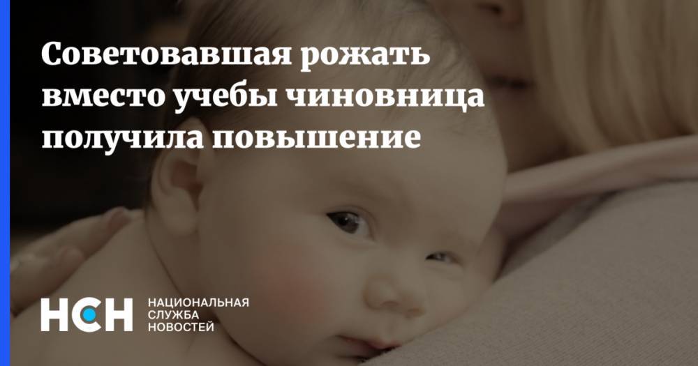 Владимир Сипягин - Советовавшая рожать вместо учебы чиновница получила повышение - nsn.fm - Владимирская обл.