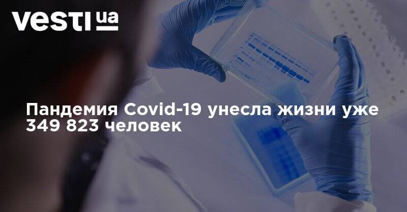 Пандемия Covid-19 унесла жизни уже 349 823 человек - vesti.ua - Китай - США - Украина - Англия
