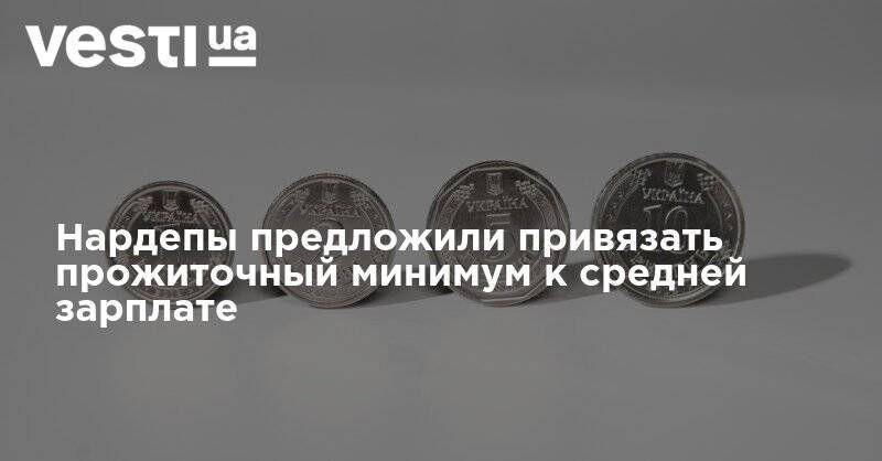 Нардепы предложили привязать прожиточный минимум к средней зарплате - vesti.ua