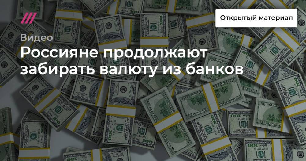 Сергей Гришунин - Россияне продолжают забирать валюту из банков - tvrain.ru