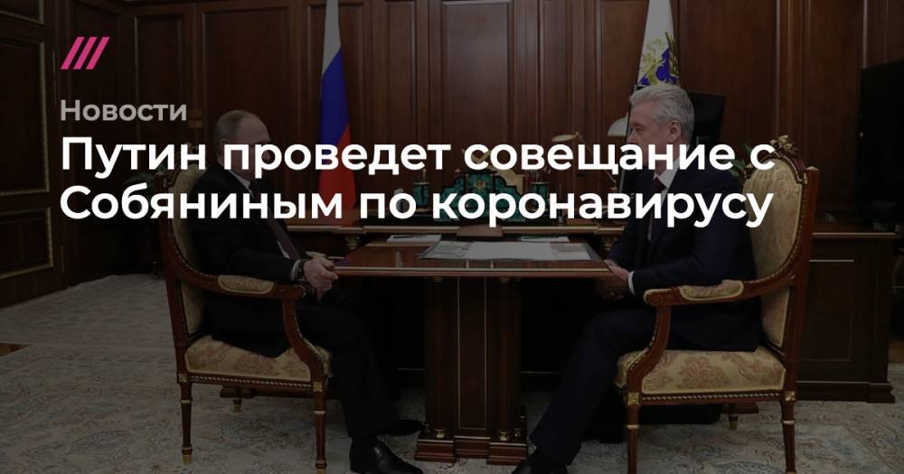 Елена Андреева - Путин проведет совещание с Собяниным по коронавирусу - tvrain.ru - Москва - Санкт-Петербург
