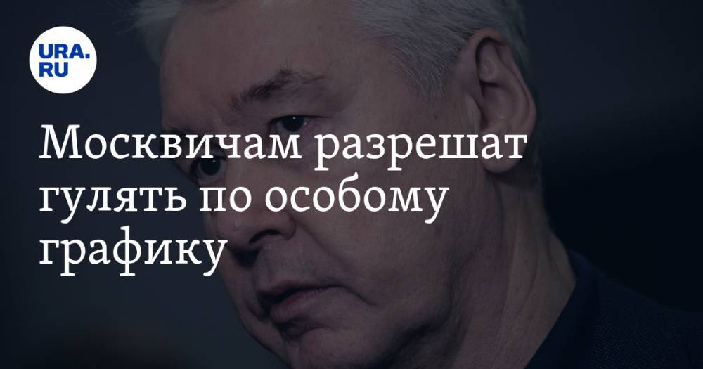 Сергей Собянин - Москвичам разрешат гулять по особому графику - ura.news - Москва - Россия