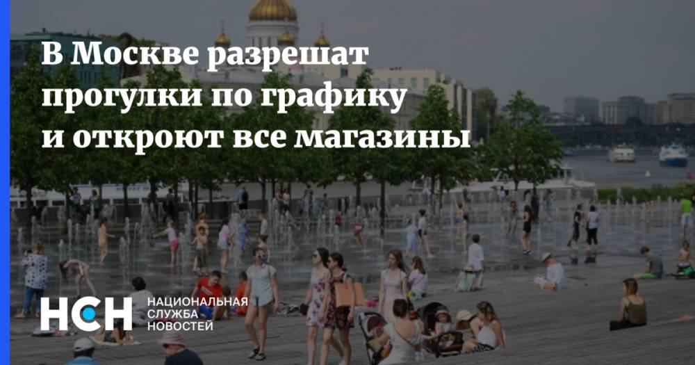 Владимир Путин - В Москве разрешат прогулки по графику и откроют все магазины - nsn.fm - Москва - Россия - Сергей