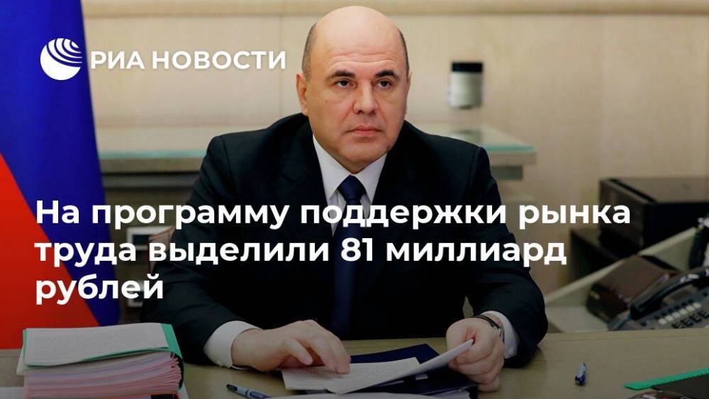 Михаил Мишустин - На программу поддержки рынка труда выделили 81 миллиард рублей - ria.ru - Москва - Россия
