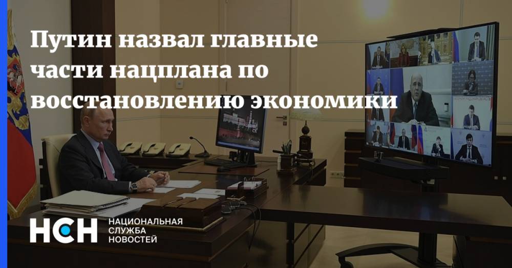 Владимир Путин - Путин назвал главные части нацплана по восстановлению экономики - nsn.fm - Россия