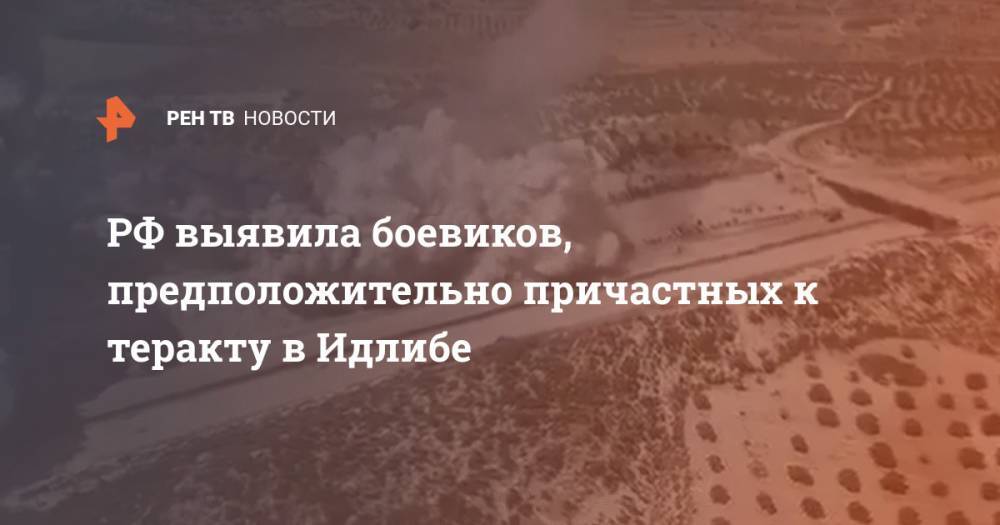 Олег Журавлев - РФ выявила боевиков, предположительно причастных к теракту в Идлибе - ren.tv - Россия - Сирия - Турция