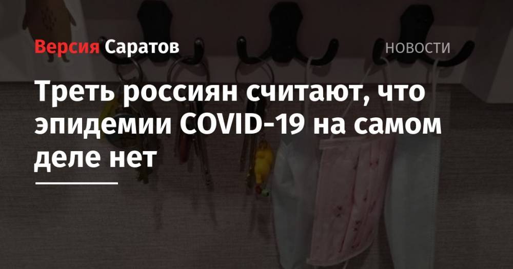 Треть россиян считают, что эпидемии COVID-19 на самом деле нет - nversia.ru - округ Южный