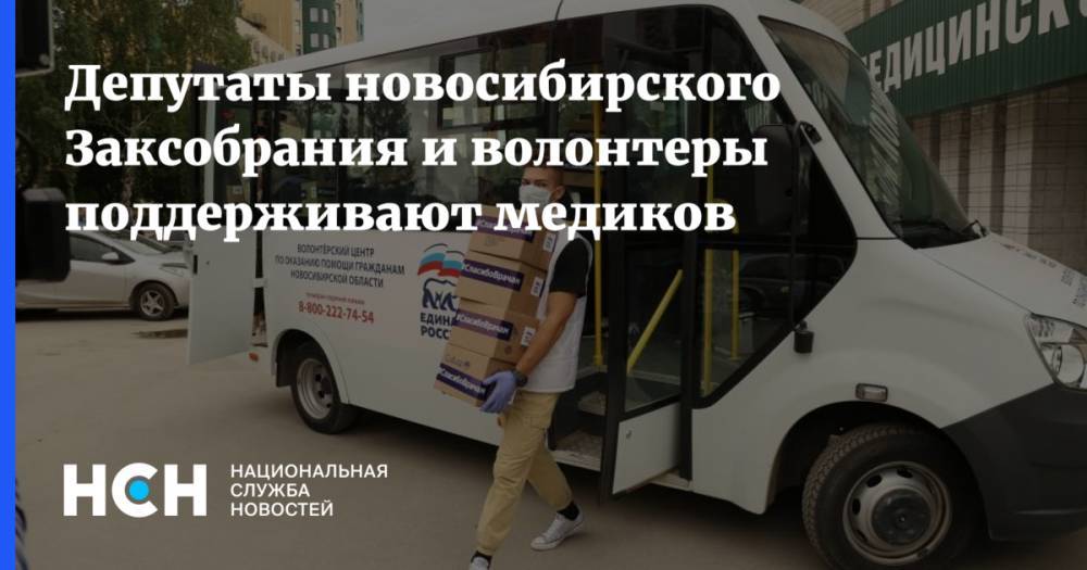 Депутаты новосибирского Заксобрания и волонтеры поддерживают медиков - nsn.fm - Россия - Новосибирск - Новосибирская обл.