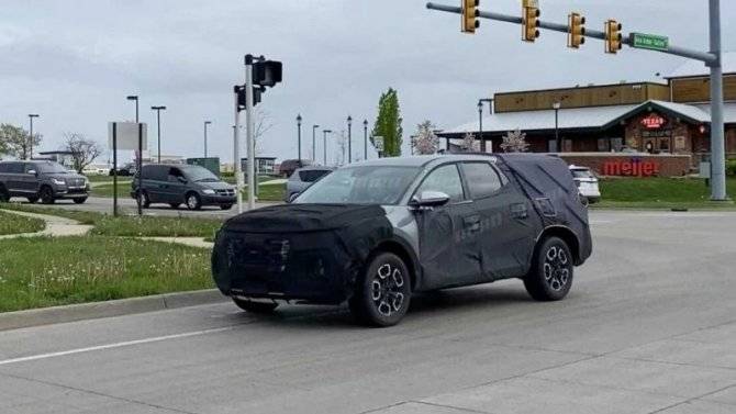 В США сфотографирован прототип пикапа Hyundai Santa Cruz - usedcars.ru - США - шт. Мичиган