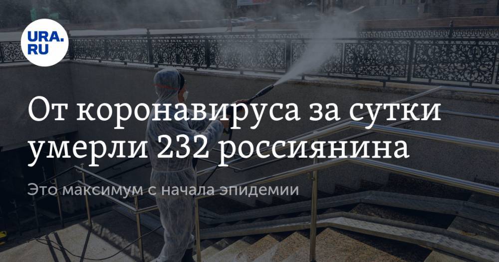 От коронавируса за сутки умерли 232 россиянина. Это максимум с начала эпидемии - ura.news - Москва - Россия - Санкт-Петербург - Московская обл. - Челябинская обл. - Тюменская обл. - Свердловская обл. - Курганская обл. - Югра - окр. Янао - Пермский край
