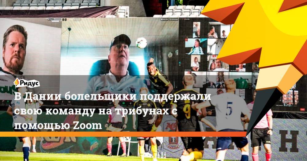 В Дании болельщики поддержали свою команду на трибунах с помощью Zoom - ridus.ru - Дания