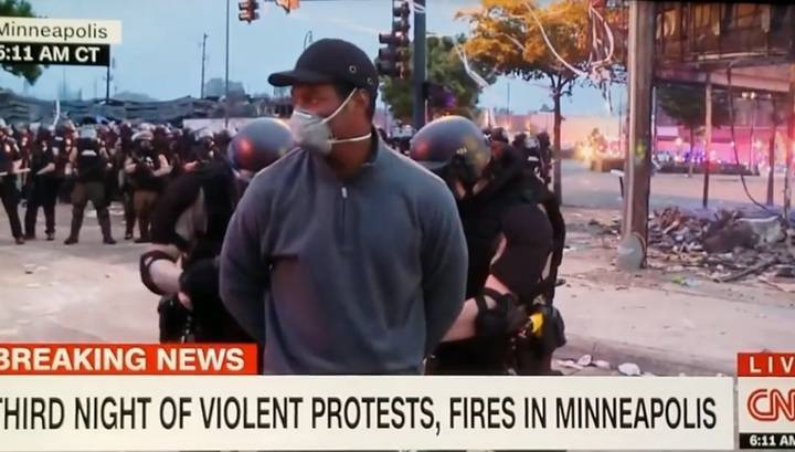 Джордж Флойд - Полиция задержала репортера CNN, который вел прямой эфир из Миннеаполиса - vesti.ru - USA - шт. Миннесота