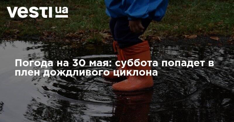 Наталья Диденко - Погода на 30 мая: суббота попадет в плен дождливого циклона - vesti.ua - Украина - Киев