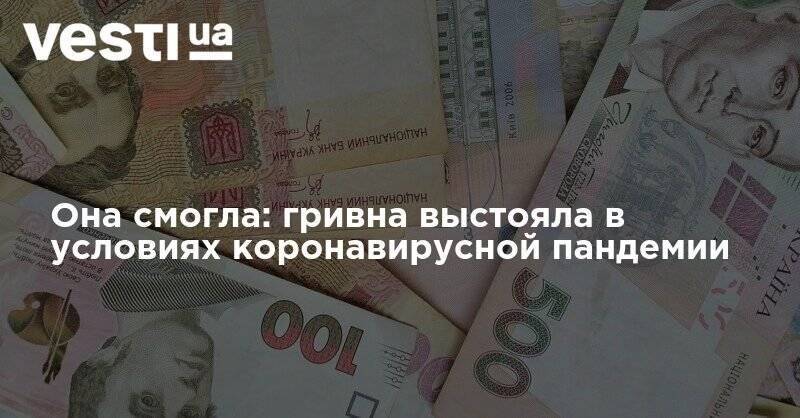 Она смогла: гривна выстояла в условиях коронавирусной пандемии - vesti.ua - США