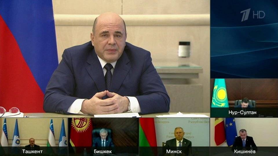 Михаил Мишустин - Анна Попова - Сотрудничество и взаимопомощь стран СНГ вносит серьезный вклад в успешное противодействие эпидемии - 1tv.ru