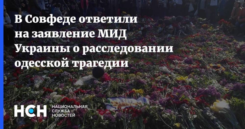 Олег Морозов - В Совфеде ответили на заявление МИД Украины о расследовании одесской трагедии - nsn.fm - Россия - Украина - Киев - Одесса - Одесская обл.