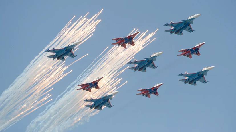 Росавиация рассказала о тренировке воздушной части парада Победы - russian.rt.com - Москва - Россия