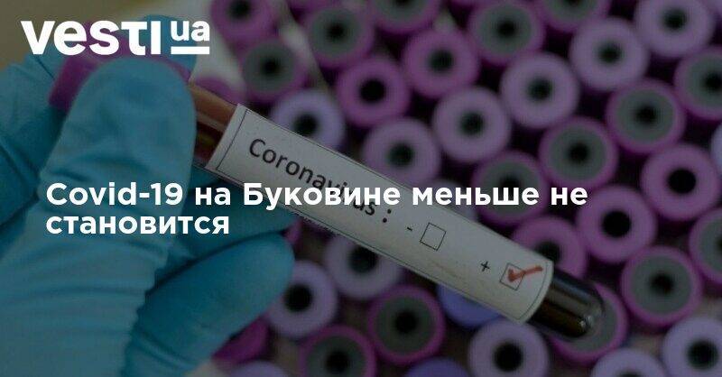 Сергей Осачук - Covid-19 на Буковине меньше не становится - vesti.ua - Киев - Черновицкая обл. - Черновцы