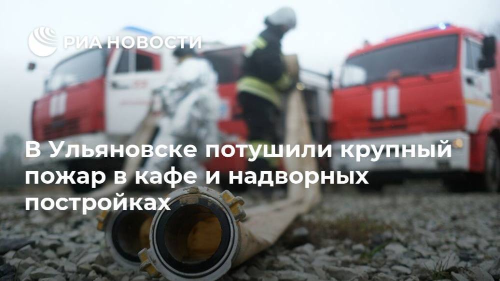 В Ульяновске потушили крупный пожар в кафе и надворных постройках - ria.ru - Москва - Россия - Ульяновск - Томск