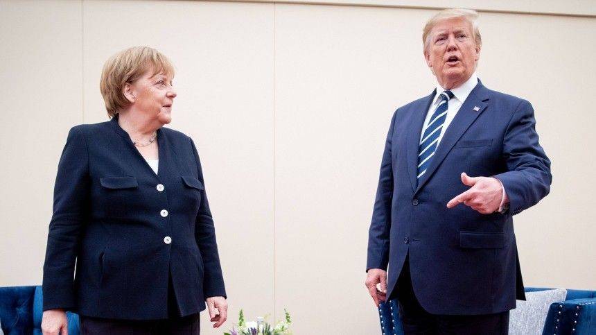 Дональд Трамп - Ангела Меркель - Трамп и Меркель «горячо» поспорили из-за «Северного потока — 2» - 5-tv.ru - Китай - США - Вашингтон - Германия - Берлин